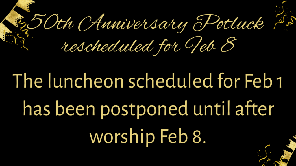 POSTPONED! Heritage 50th Anniversary Potluck